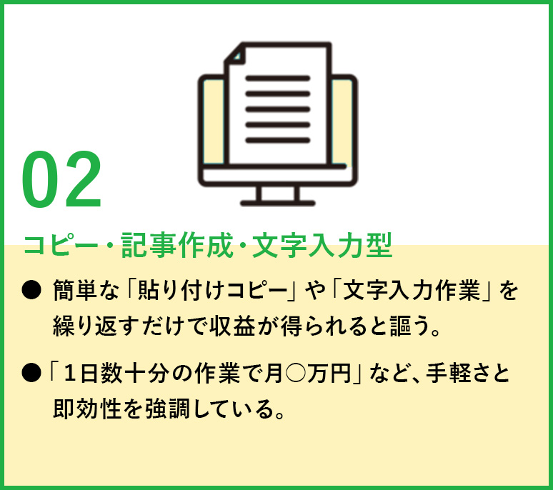 コピー・記事作成・文字入力型